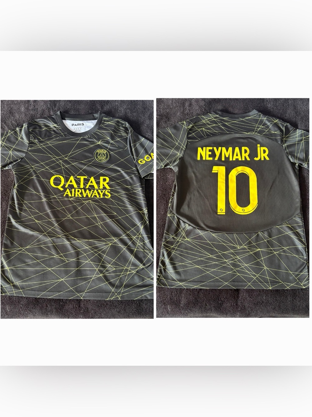 Paris Saint-Germain x Paris x Neymar Jr #10 Qatar Airways  jersey size medium